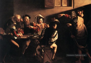 saint ambrose Tableau Peinture - L’appel de Saint Matthieu Caravaggio